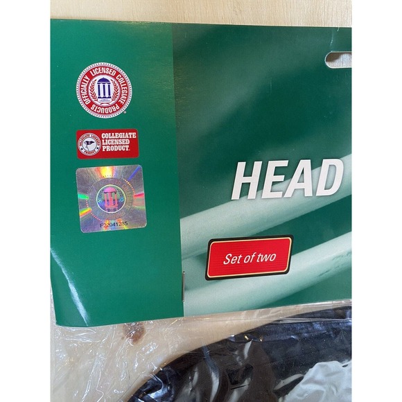 Texas Tech Red Raiders NCAA Logo Head Rest Set of‎ 2 Black and Red New - Picture 3 of 5